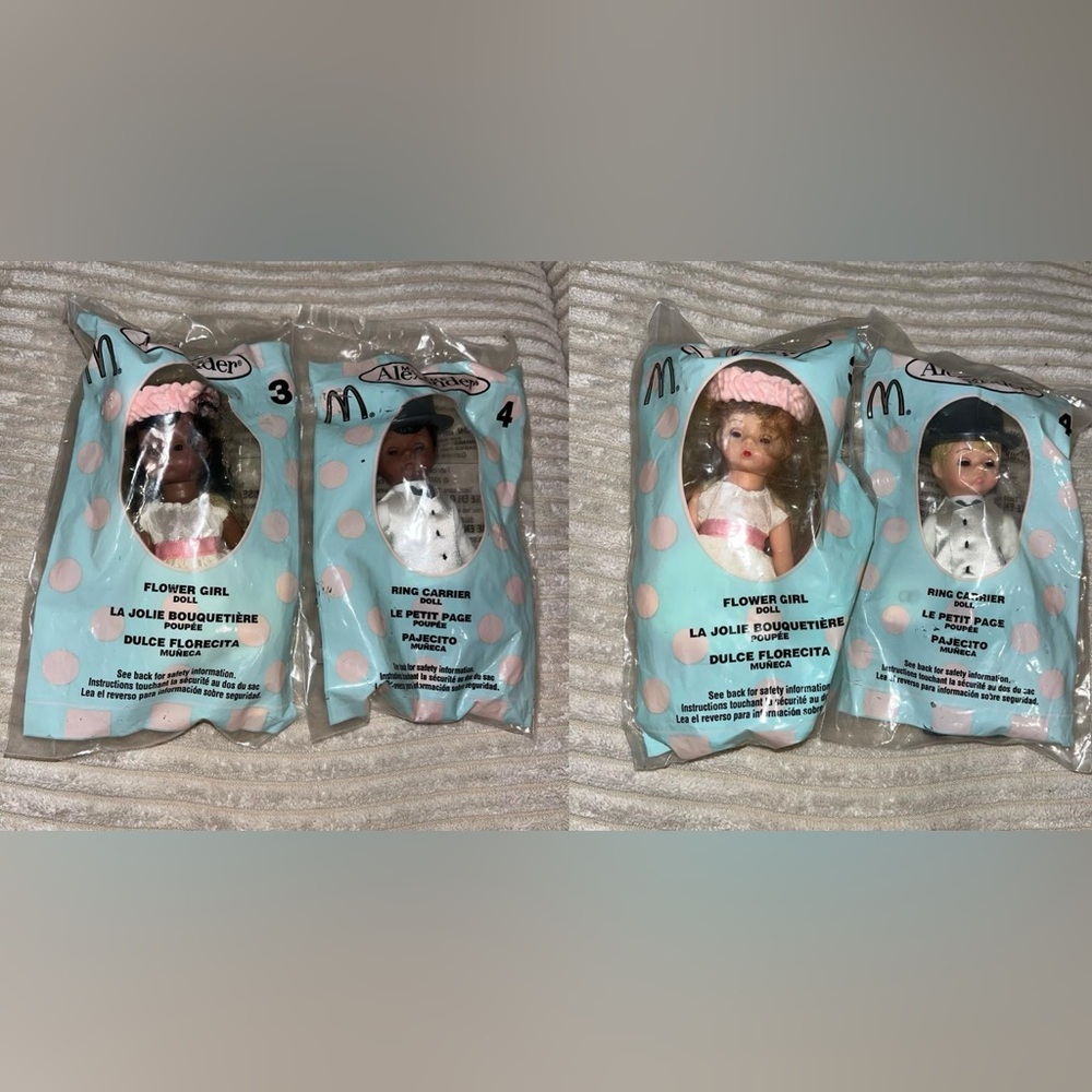 McDonald’s happy meal toys Madame Alexander Wedding Lot White and Black dolls